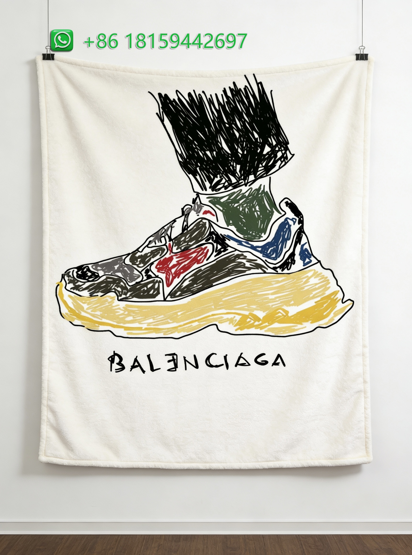Balenciaga Throw Blankets